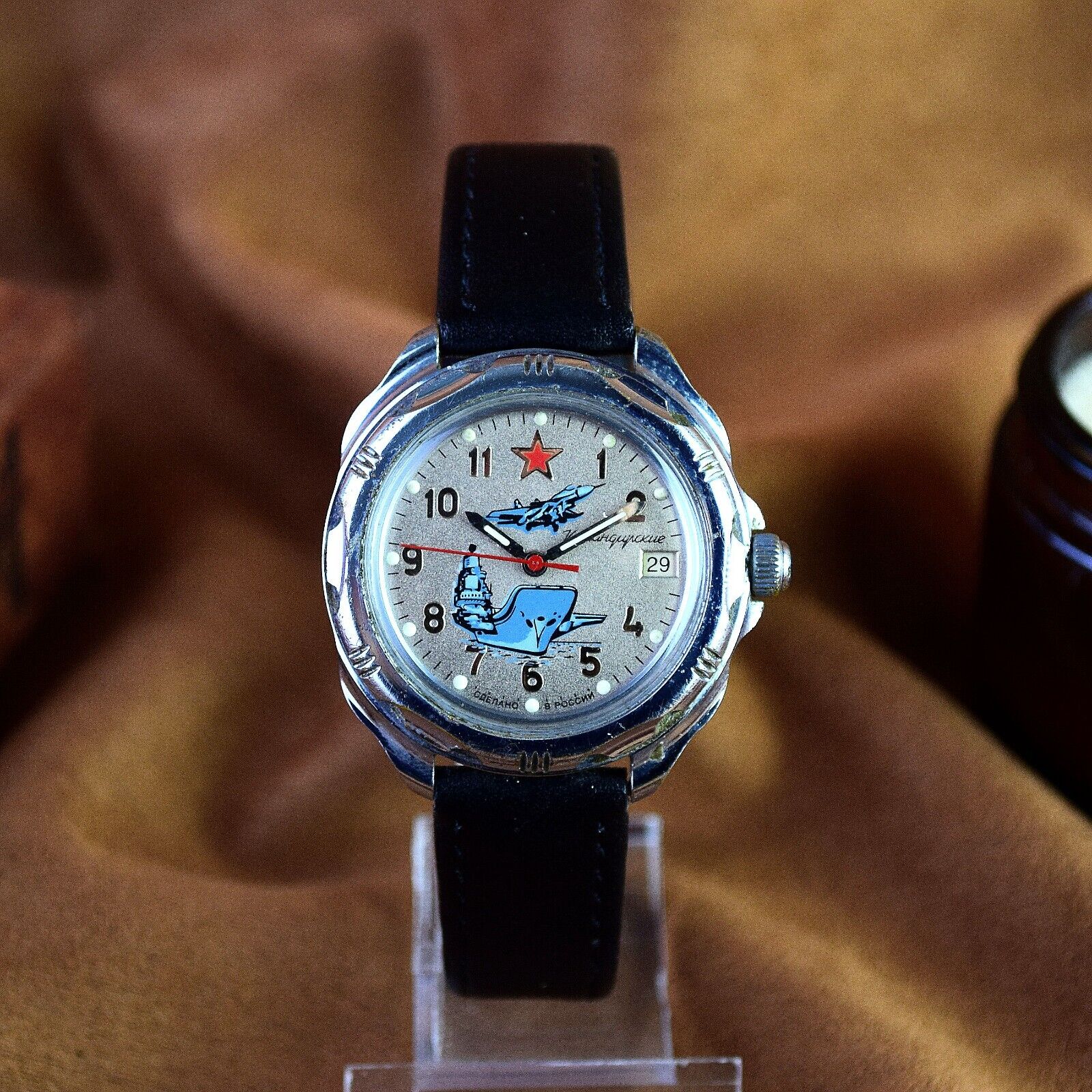 Vintage Soviet watch Vostok Komandirskie Mechanical Military watch Wostok USSR