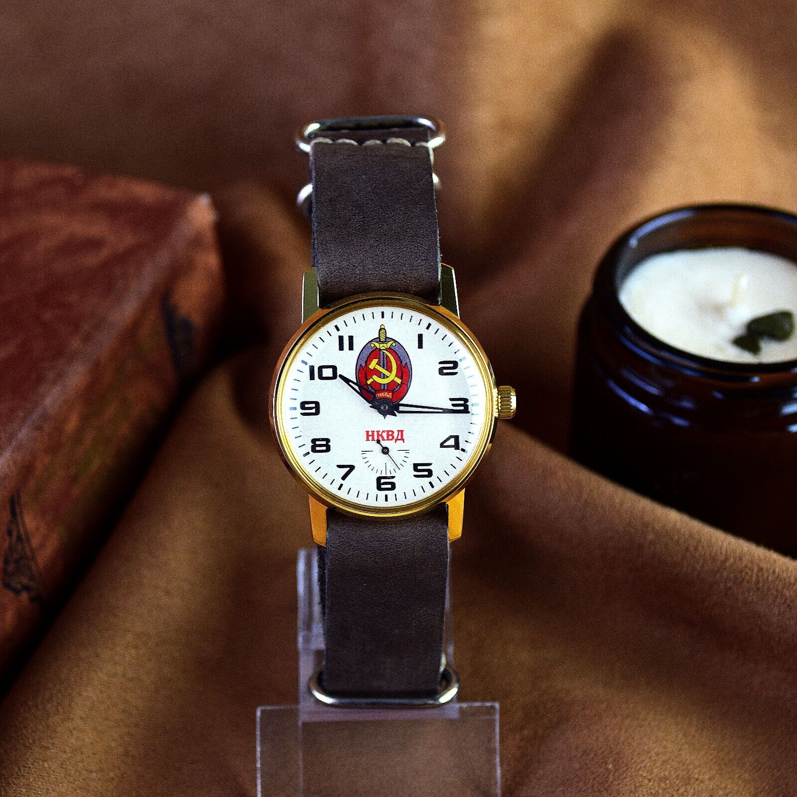 WristWatch Sturmanskie Vintage Pobeda NKVD Soviet Mechanical Watch USSR Serviced