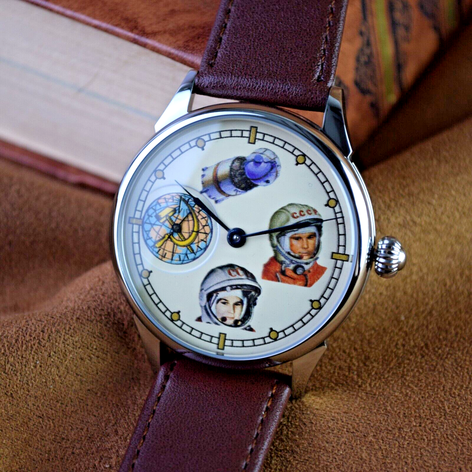 Vintage Wristwatch GAGARIN 3602 MARRIAGE Dress Men's Soviet Mechanism