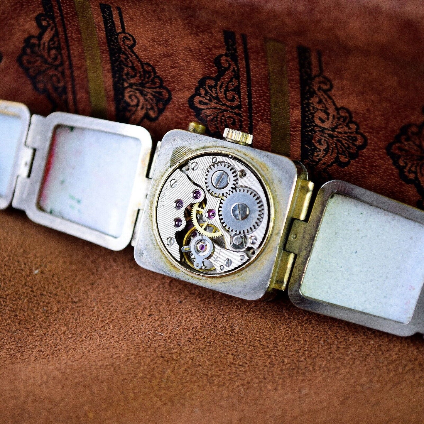 Soviet Ladies Wristwatch CHAIKA Colored Enamel Vintage Women's Watch Chaika