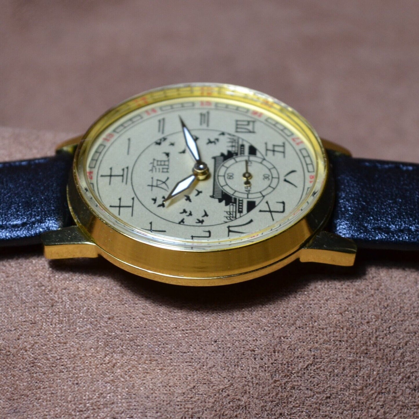 Soviet WristWatch Pobeda Chinese Character Vintage Soviet Mechanical Watch USSR