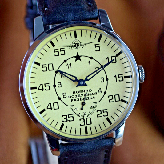 Soviet Watch Pobeda Military Air Intelligence Vintage Pobeda Mechanical Watch