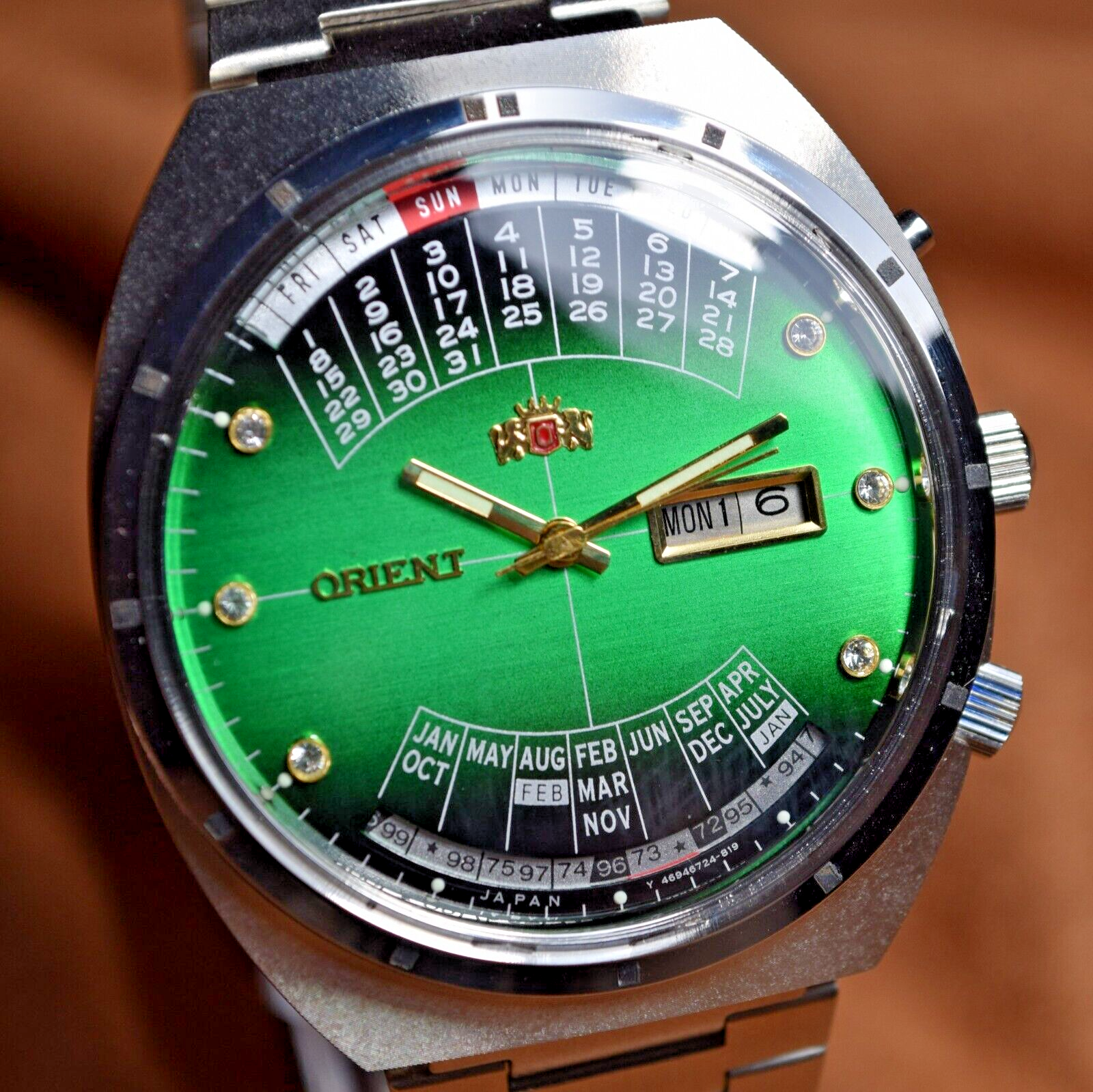 Japanse Automatic Wristwatch Orient College Perpetual Multi Year Calendar Watch