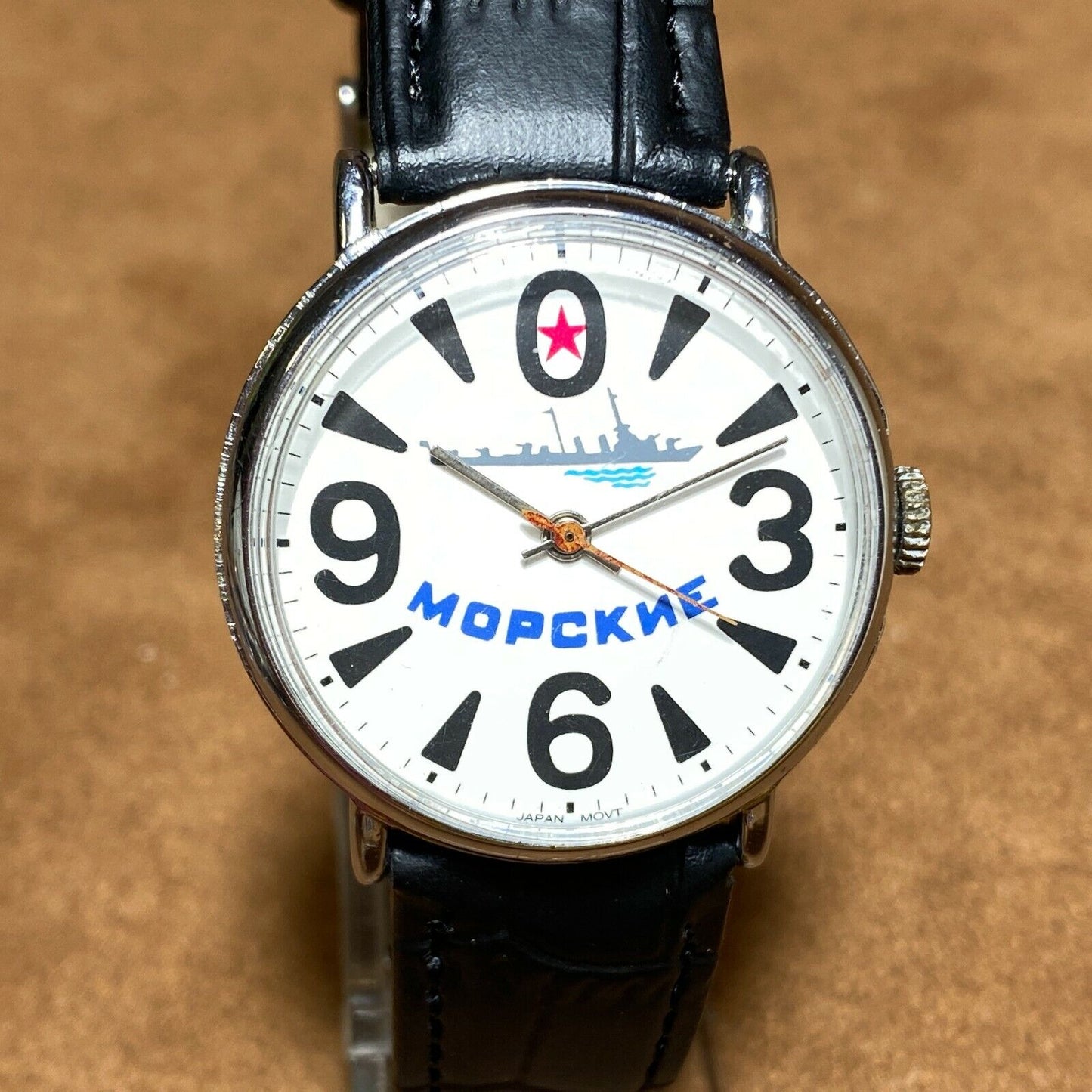 Soviet Vintage Wristwatch Raketa BIG ZERO Marine Watch Watch Montre Homme USSR