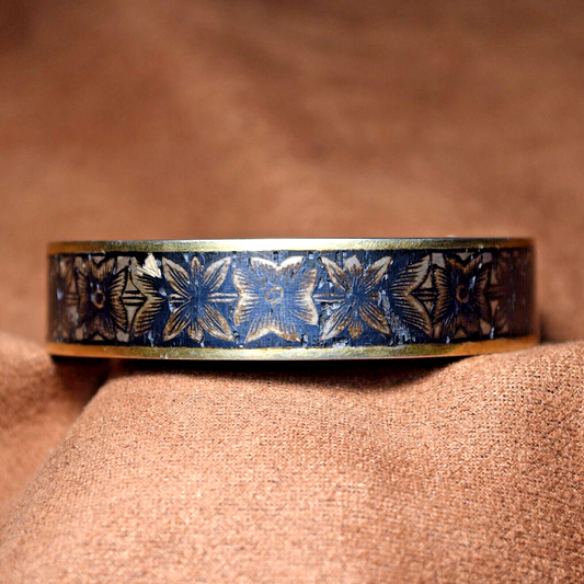 Soviet Silver Bracelet Kubachi Russian Women Niello Silver Beautiful Bracelet 