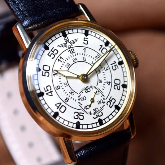 Soviet Vintage Wristwatch Pobeda Pilot ZIM Men's Mechanical MILITARY Watch USSR