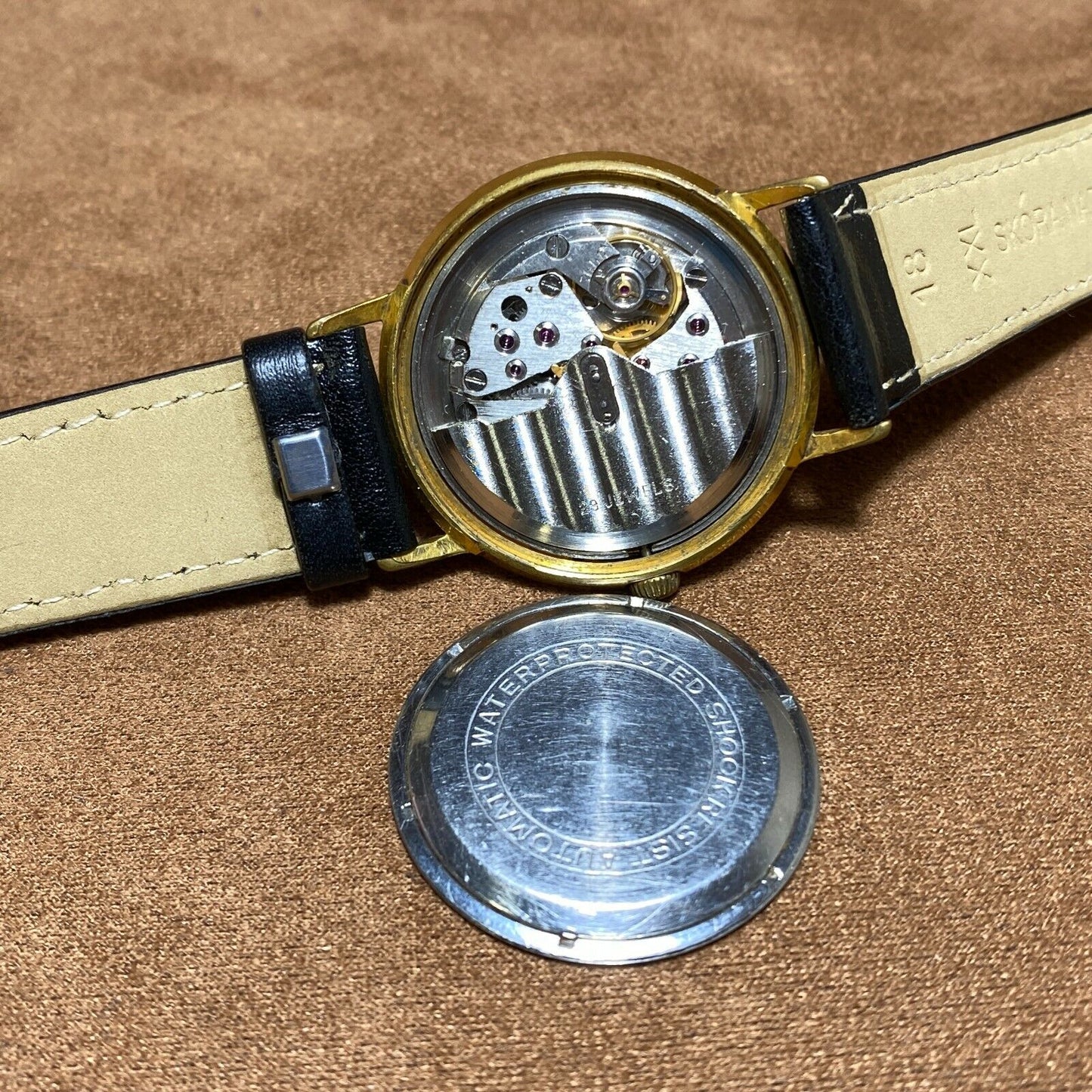 Soviet Wristwatch Automatic Poljot De Luxe Ultra Slim Men's Vintage 23 Jewels