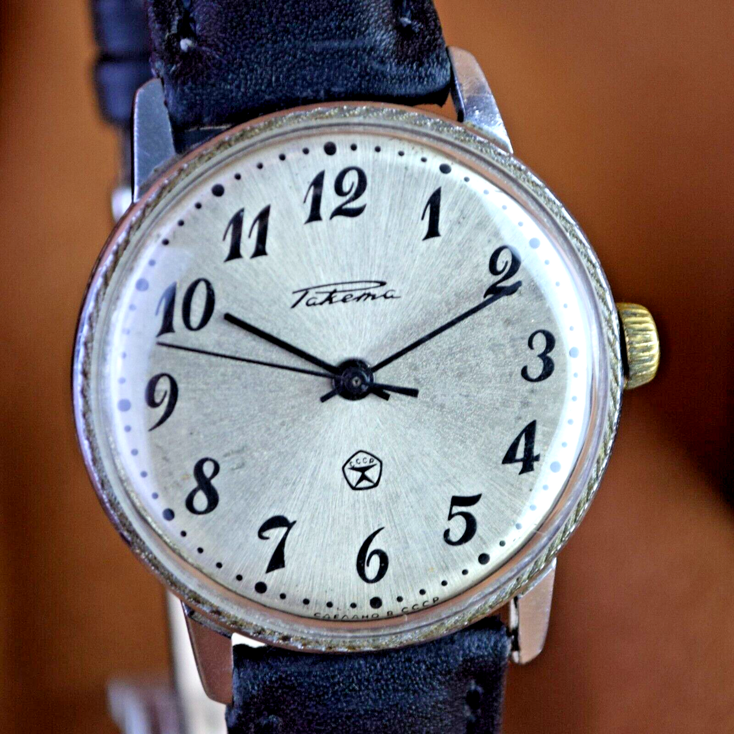 Soviet Watch Raketa Original Mens Wristwatch USSR Mechanical Watch 2609 Vintage