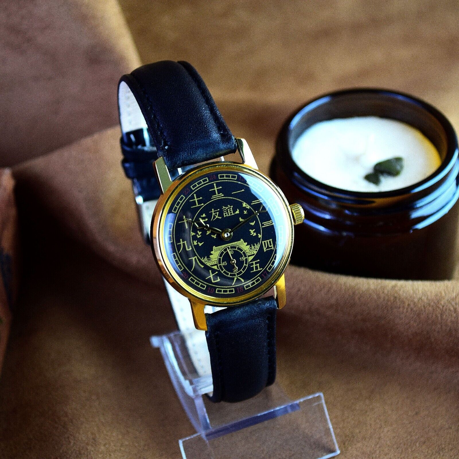 Soviet WristWatch Pobeda Chinese Character Vintage Soviet Mechanical Watch USSR