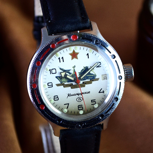 Soviet Automatic Wristwatch VOSTOK Amphibian-Komandirskie Diver Military Watch