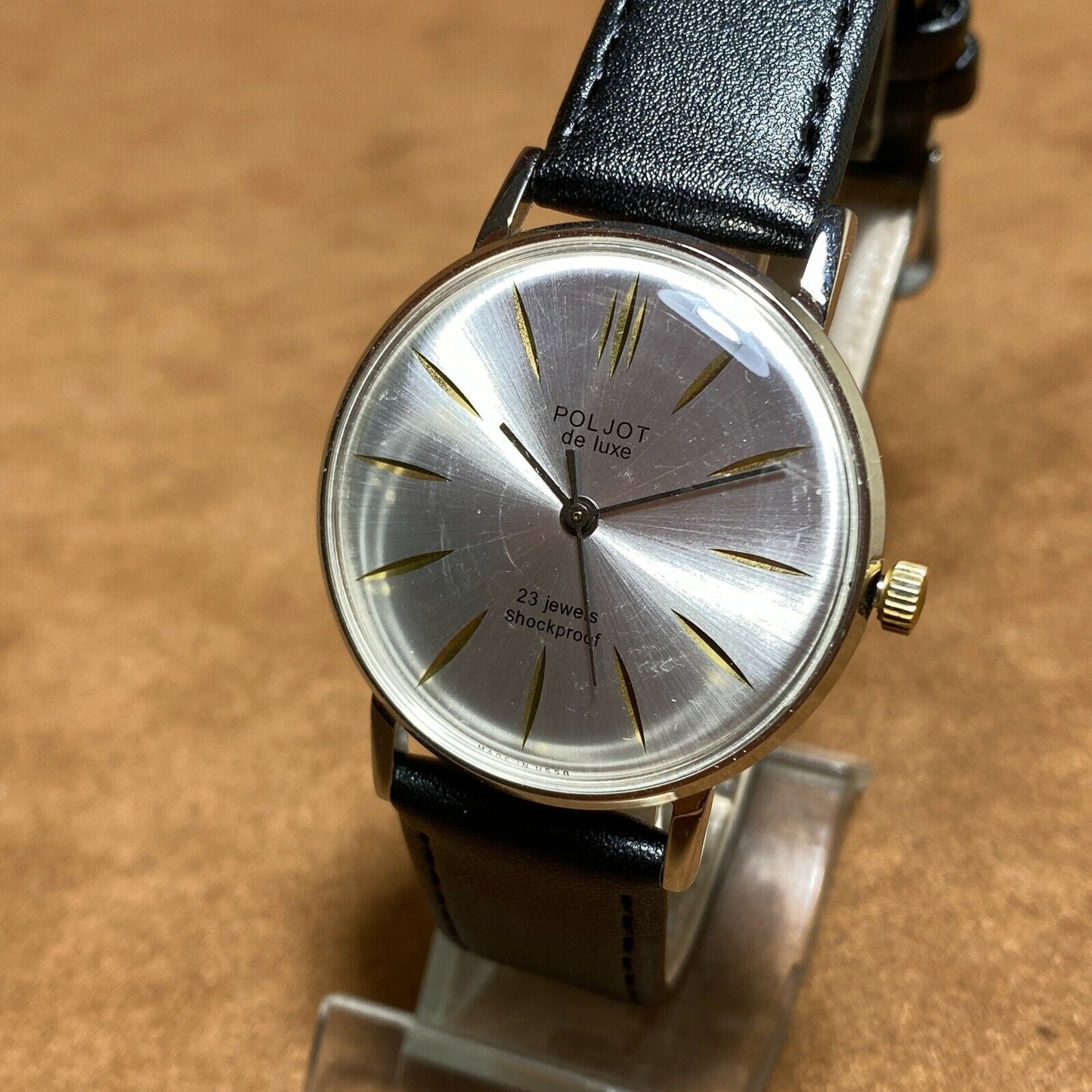 Vintage Poljot Vimpel Cal. 2209 Vintage Ultra Slim Gold Soviet Watch 23 Jewels