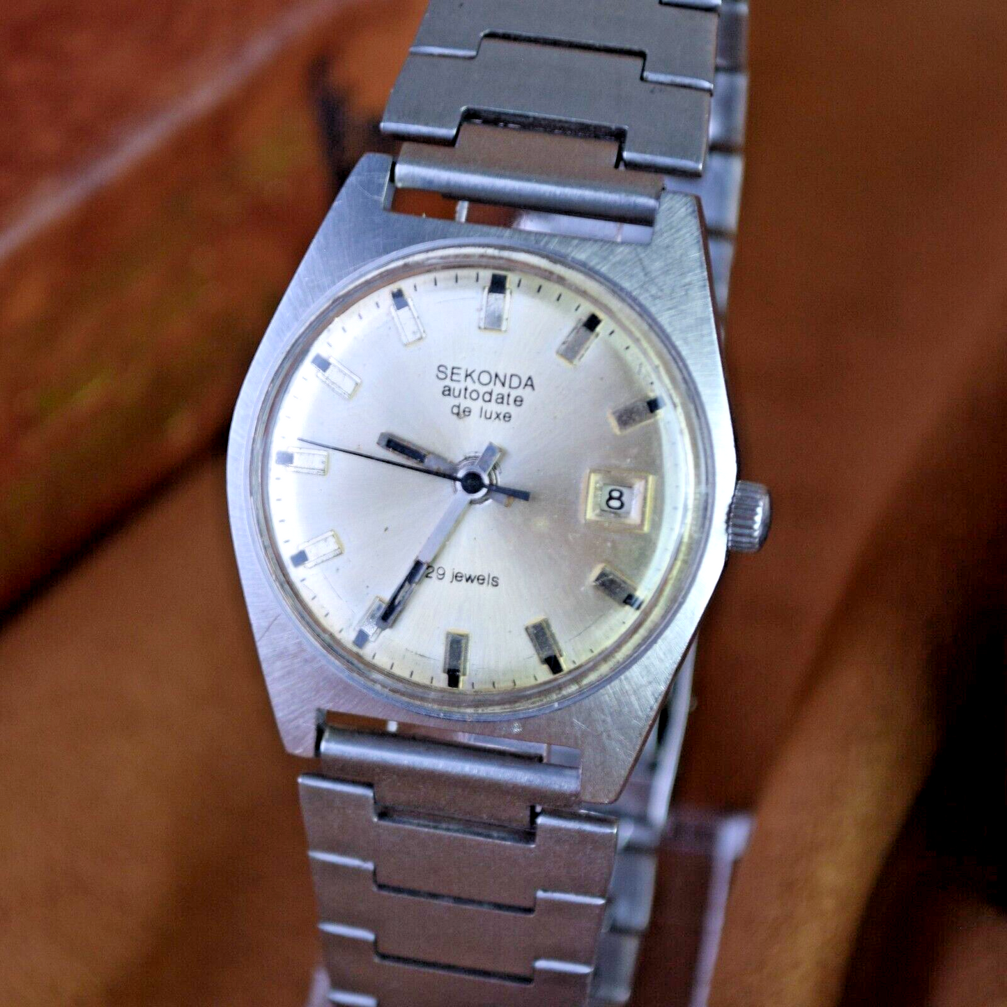 Soviet Automatic Watch Sekonda Poljot 23 Jewels 2627H USSR Vintage Mens Watch