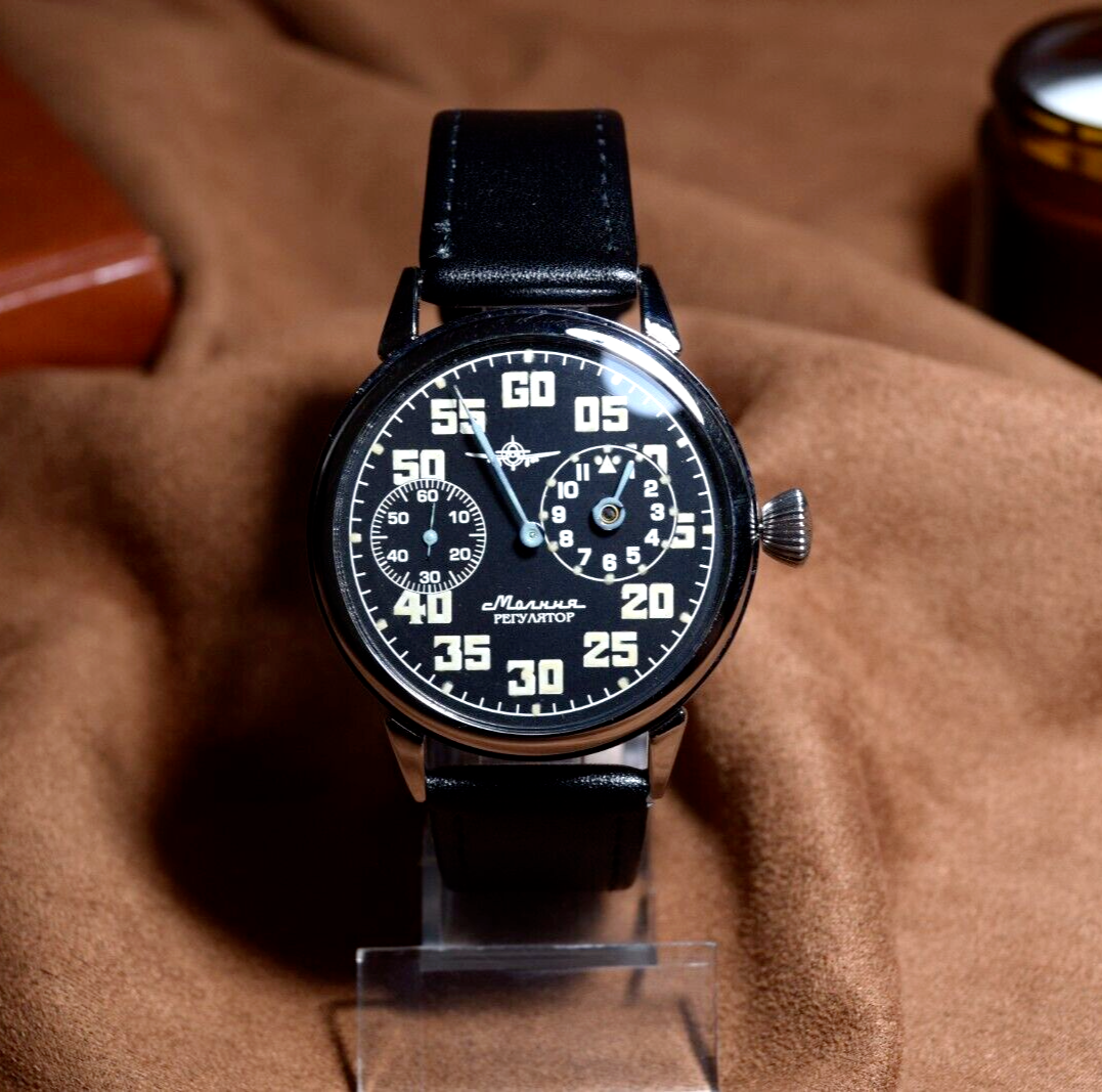 Soviet Watch REGULATEUR Black Vintage Men Watch Limited Edition Servised