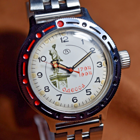 Soviet Wristwatch VOSTOK AMPHIBIAN ODESSA Diver Military Watch Wostok Watch USSR
