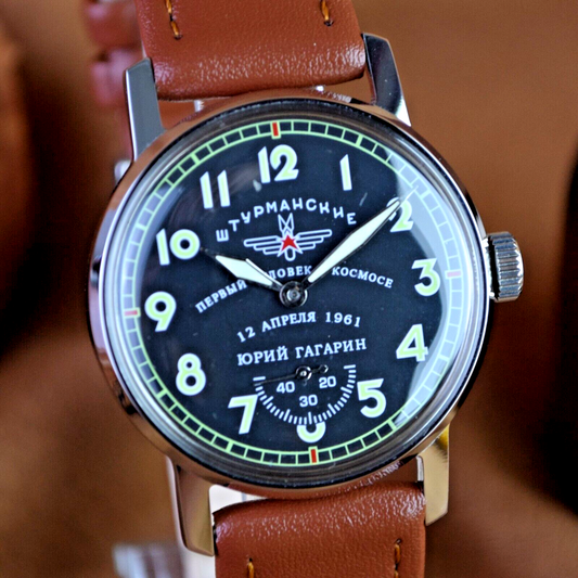 Vintage Soviet WristWatch Pobeda Sturmanskie Mechanical Watch Yuri Gagarin USSR