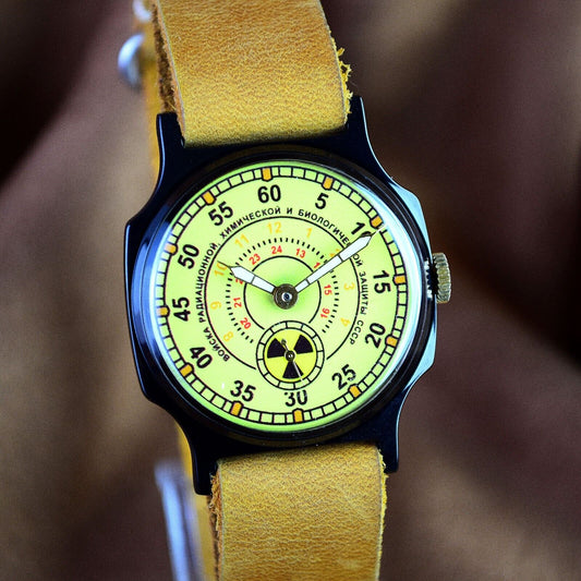 Soviet Vintage Wristwatch Pobeda Vintage ZIM Aviator Mens Military Wristwatch