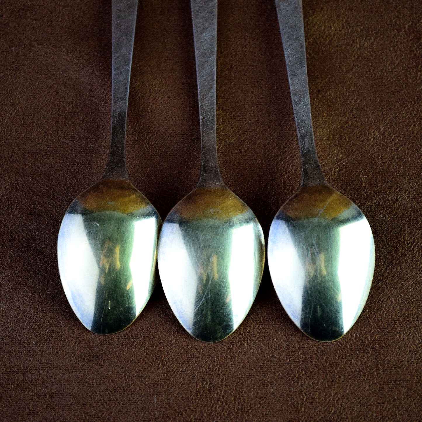 Vintage Coffee Spoons Silver Plated Melсhior Set of 6 Soviet Coffe Spoons