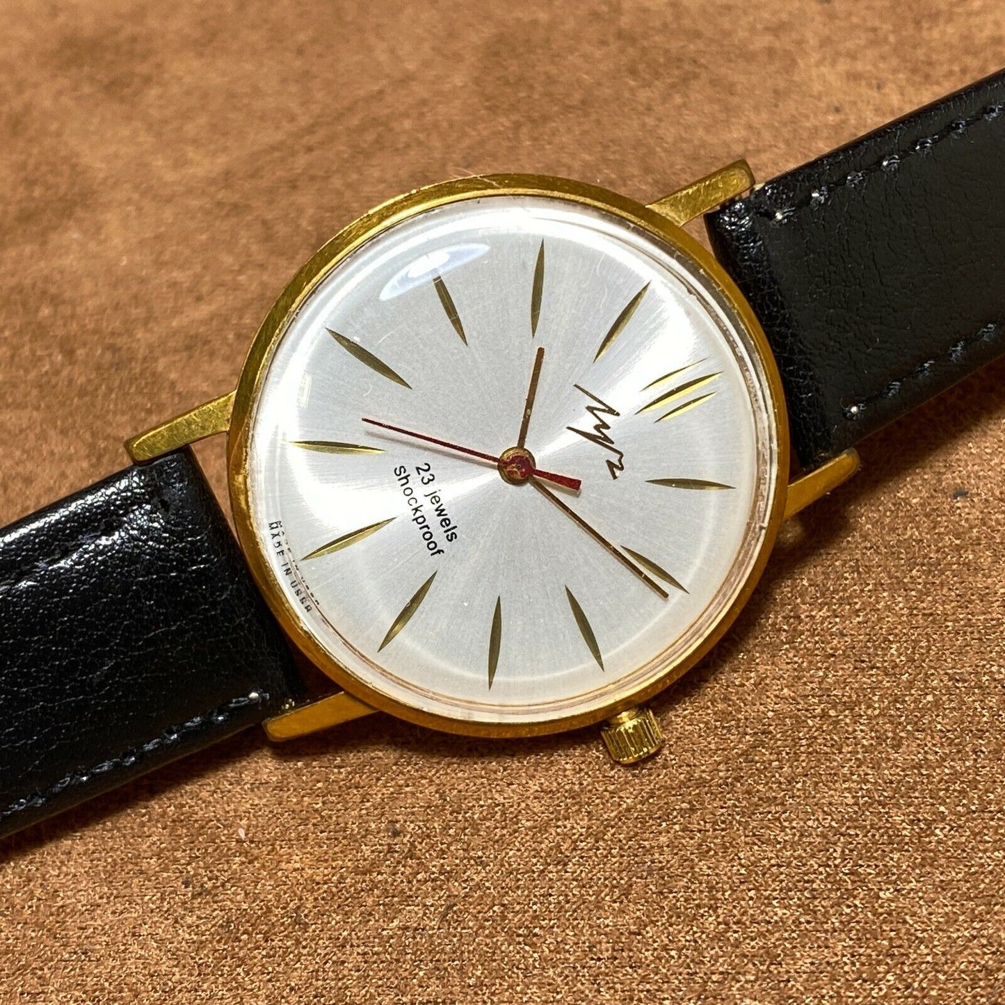 Vintage Luch Vimpel Cal. 2209 Vintage Ultra Slim Gold Soviet Watch 23 Jewels