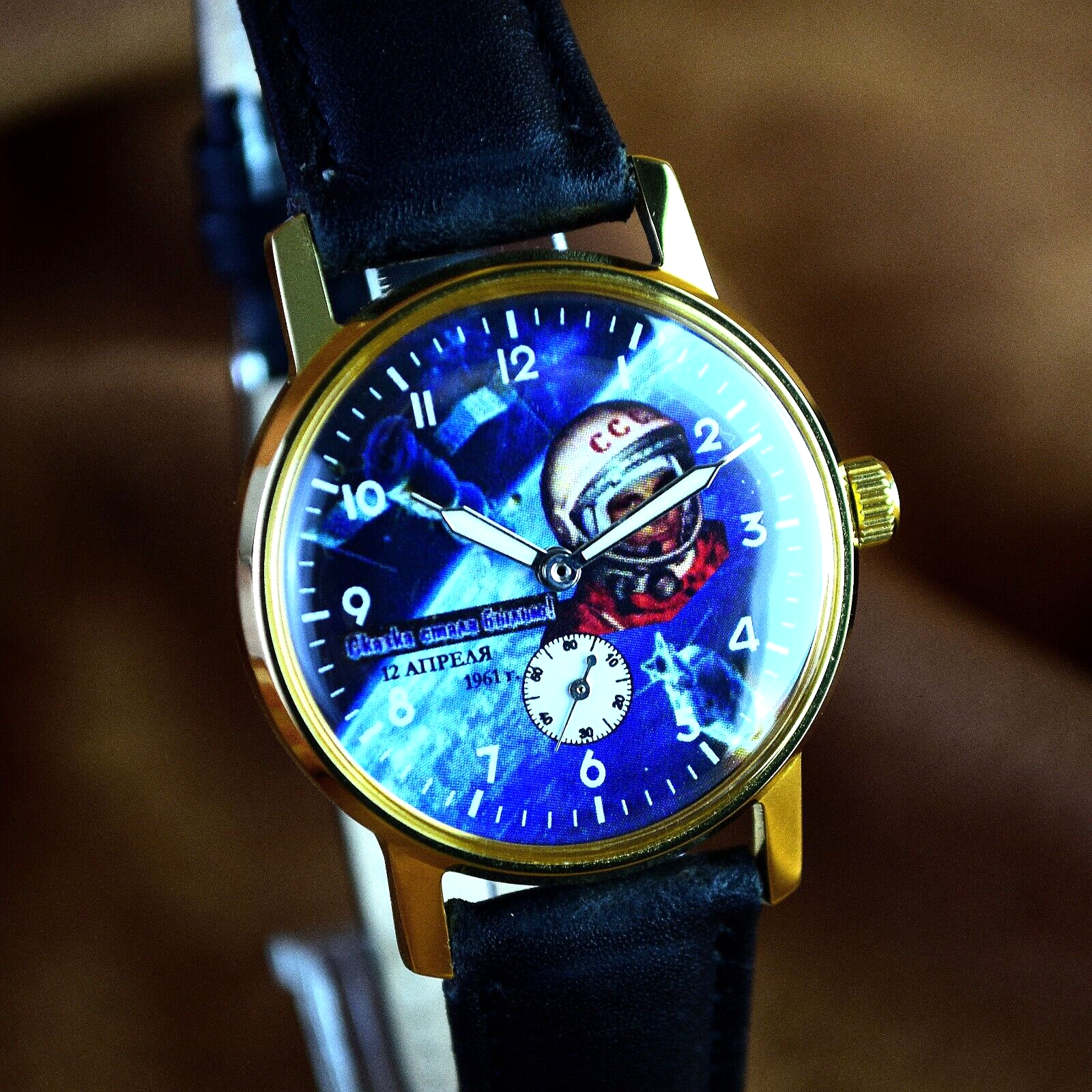 Soviet WristWatch Pobeda Space Program Yuri Gagarin Soviet Vintage Watch USSR