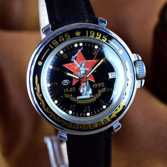 Soviet Watch Vostok Amphibian-Komandirskie Vintage Watch Men's Soviet Movement