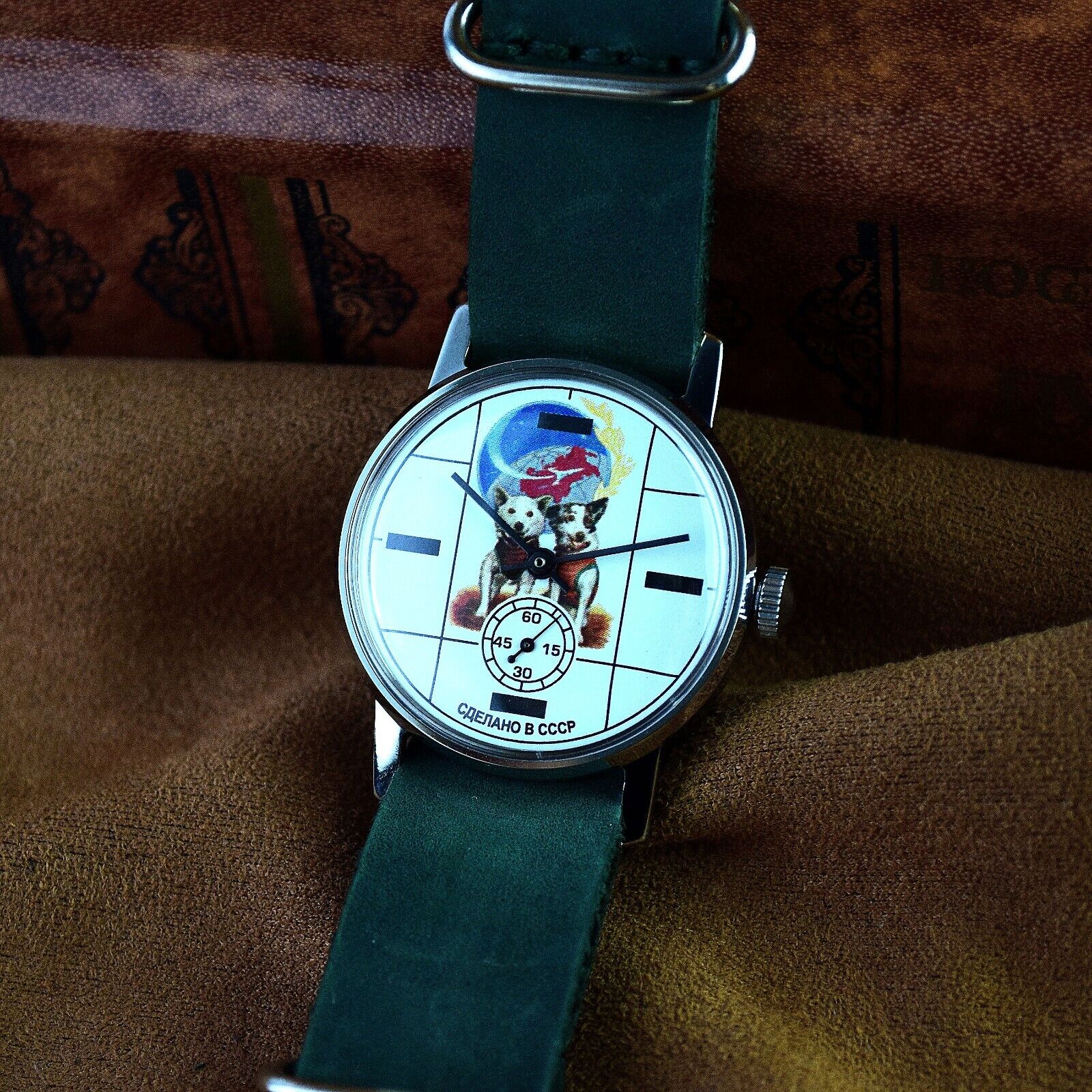 Vintage WristWatch Pobeda Space Program Yuri Gagarin Soviet Vintage Watch USSR