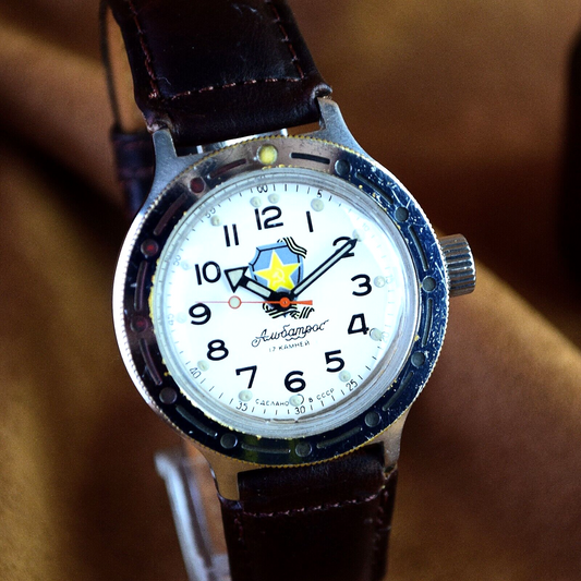 SOVIET WRISTWATCH AMPHIBIAN Albatross VOSTOK Mens Vintage Wristwatch