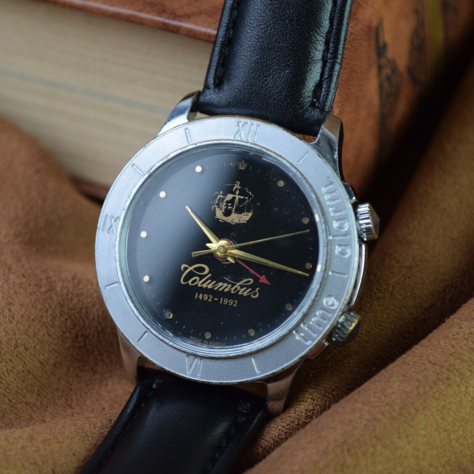 Soviet Wristwatch POLJOT Alarm Signal Vintage Russian USSR Mechanical Mens Watch