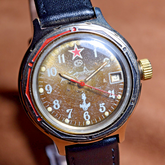 Soviet Wristwatch Vostok Komandirskie Mechanical Military Equipment Wostok USSR