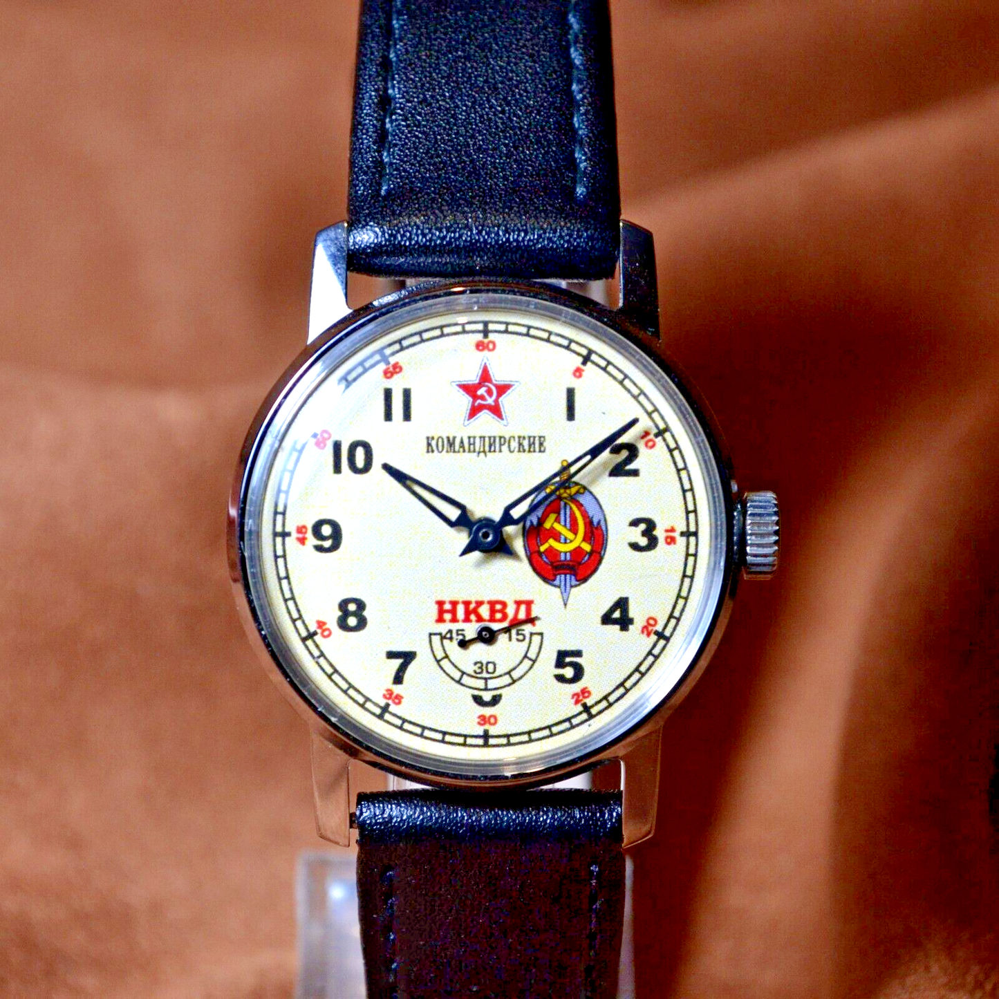 Soviet Wrist Watch Pobeda Death to Spies Soviet watch Russian Mens Stylish Watch
