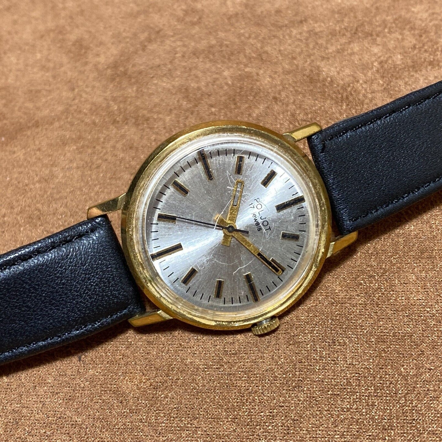 Vintage Luch Vimpel Cal. 2209 Vintage Ultra Slim Gold Soviet Watch 23 Jewels