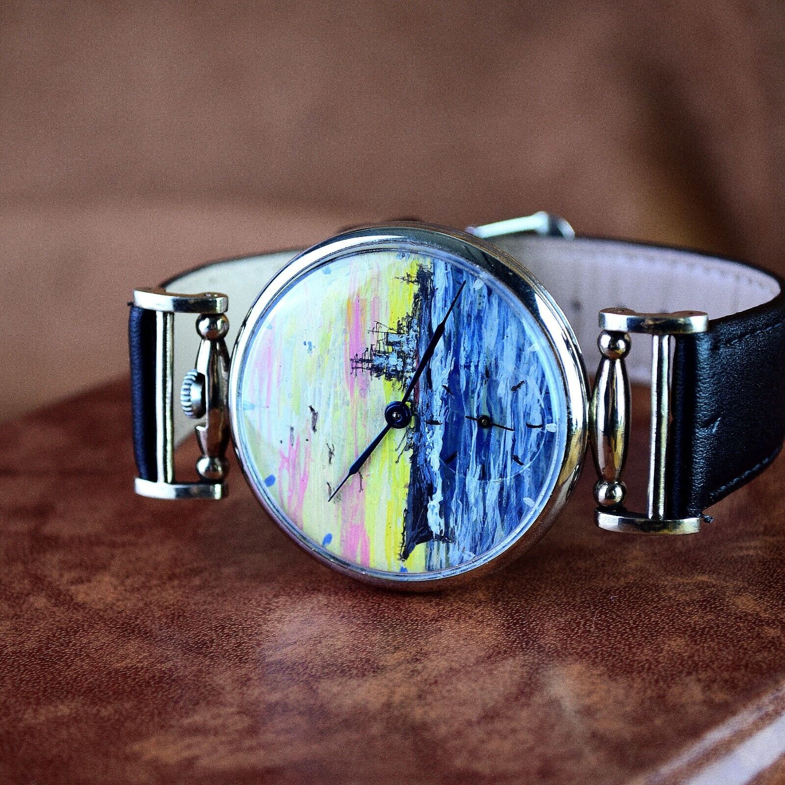 RARE Vintage Watch Marriage with painted dial Soviet Mens Watch Limited Edition
