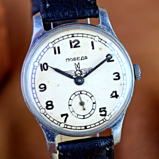 RARE WATCH Pobeda 58s Soviet Watch Mechanical Mens Wristwatch USSR Vintage Watch