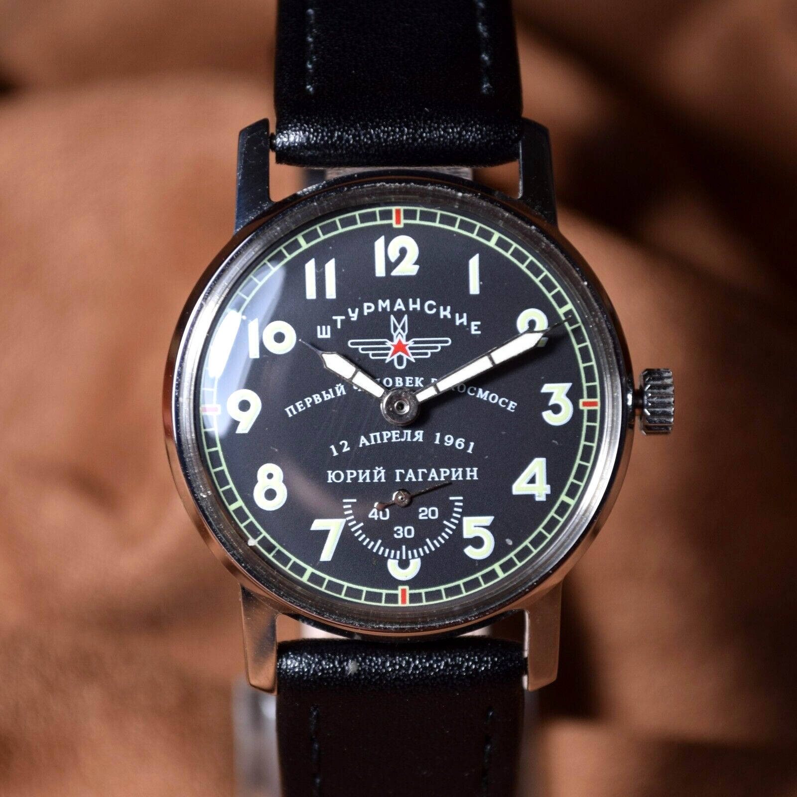 Soviet Vintage WristWatch Pobeda Sturmanskie Watch Yuri Gagarin Mechanical USSR