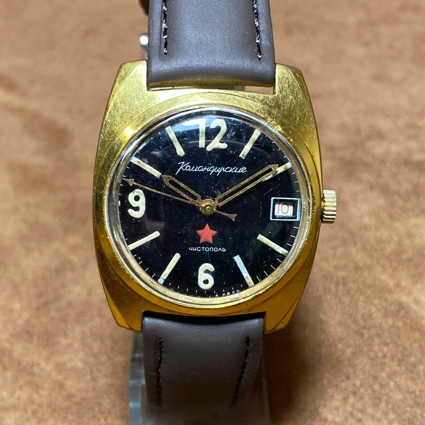 Soviet Watch VOSTOK Komandirskie Chistopol Watch Mechanical Military Stop-Second