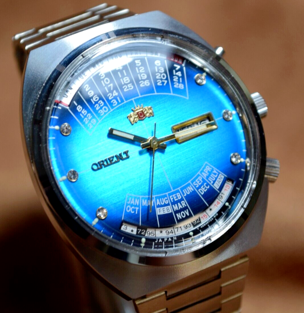 Japanese Automatic Watch Orient College Perpetual Multi Year Calendar Mens Watch