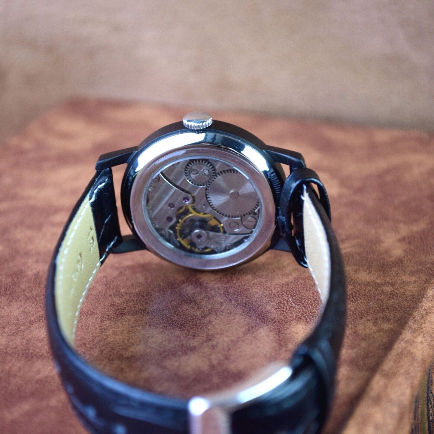 Soviet Watch Pobeda Masonic Style Vintage ZIM Wristwatch Mens Soviet Military