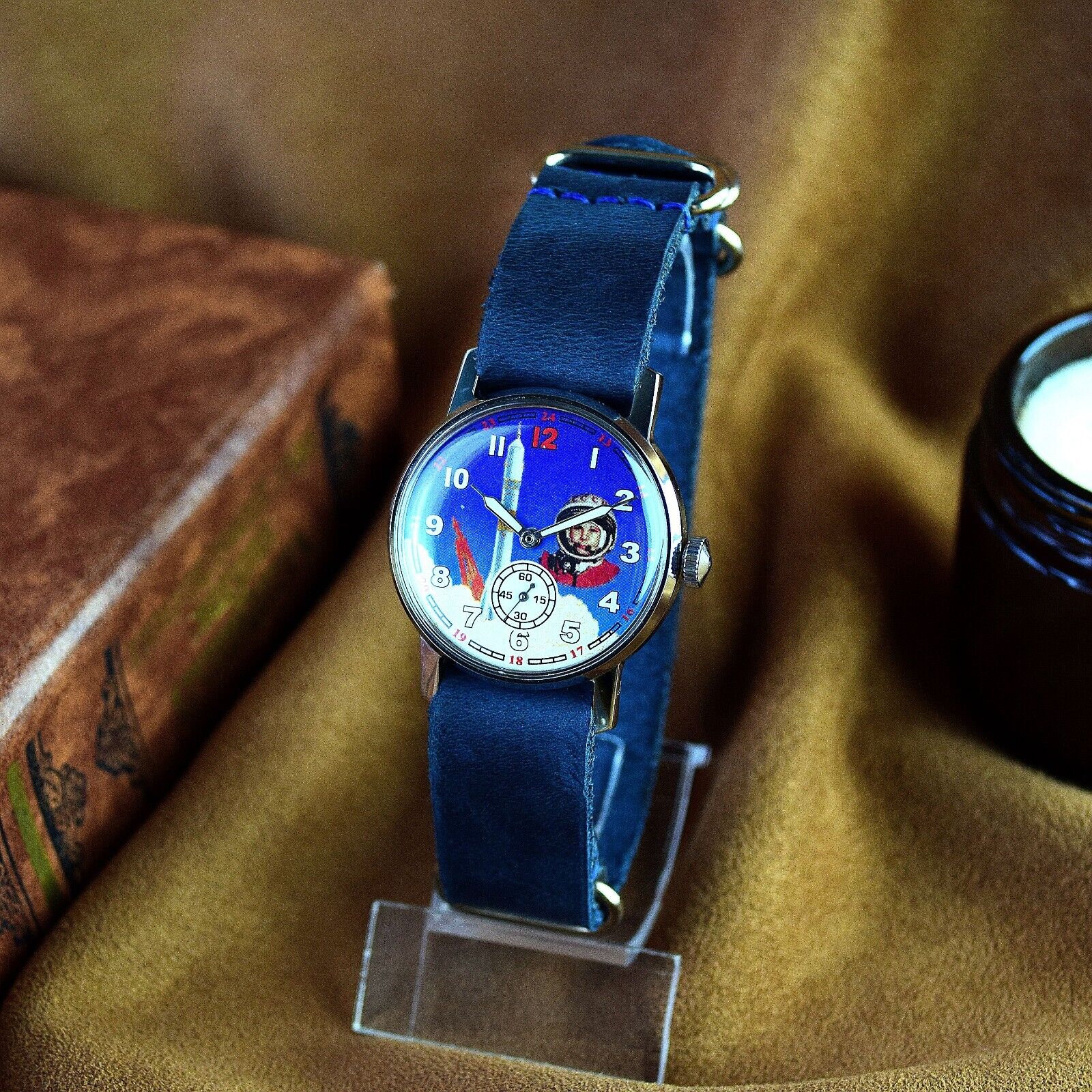 Vintage WristWatch Pobeda Space Program Yuri Gagarin Soviet Vintage Watch USSR