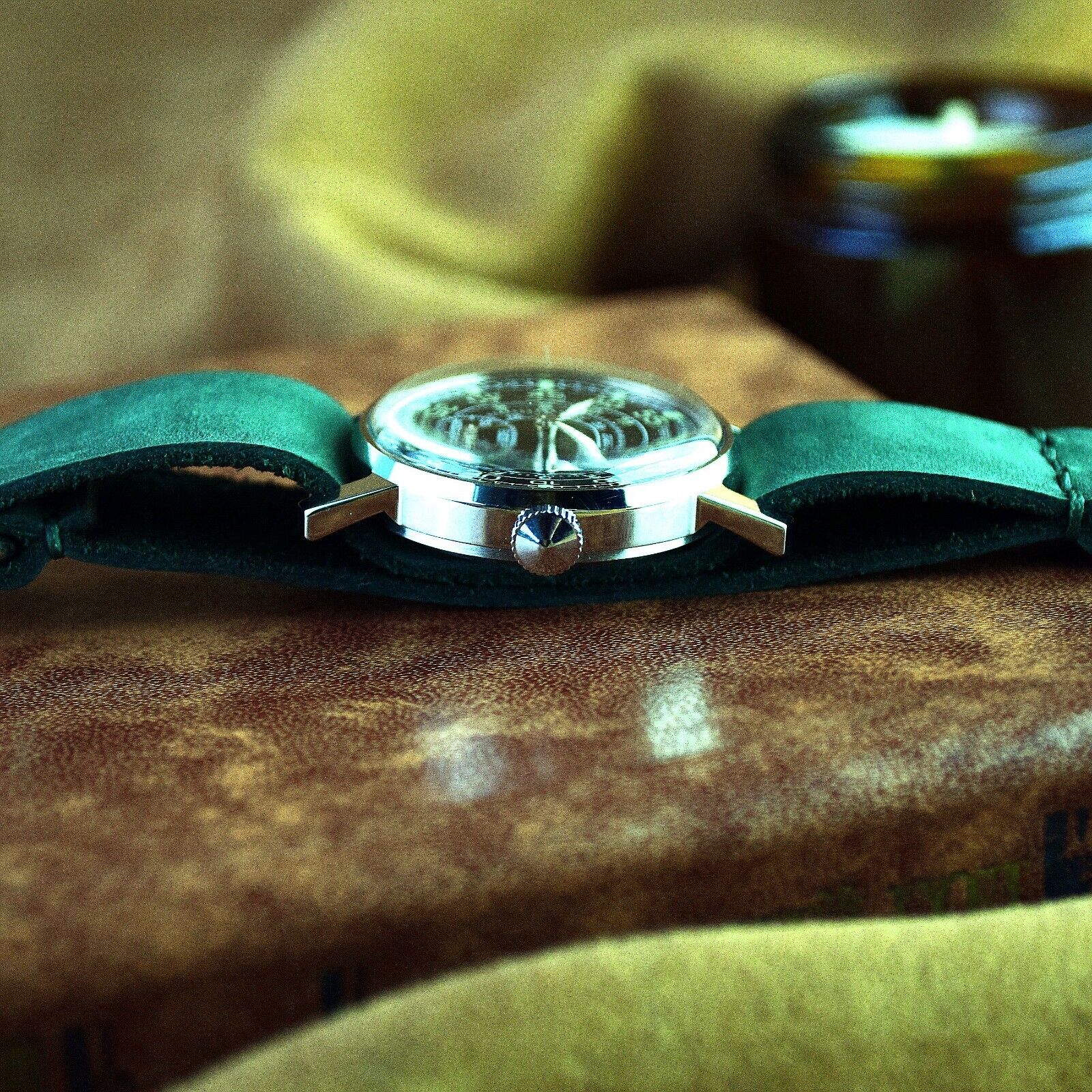 Vintage Watch Pobeda Shturmanskie Yuri Gagarin Soviet Watch with Leather Band