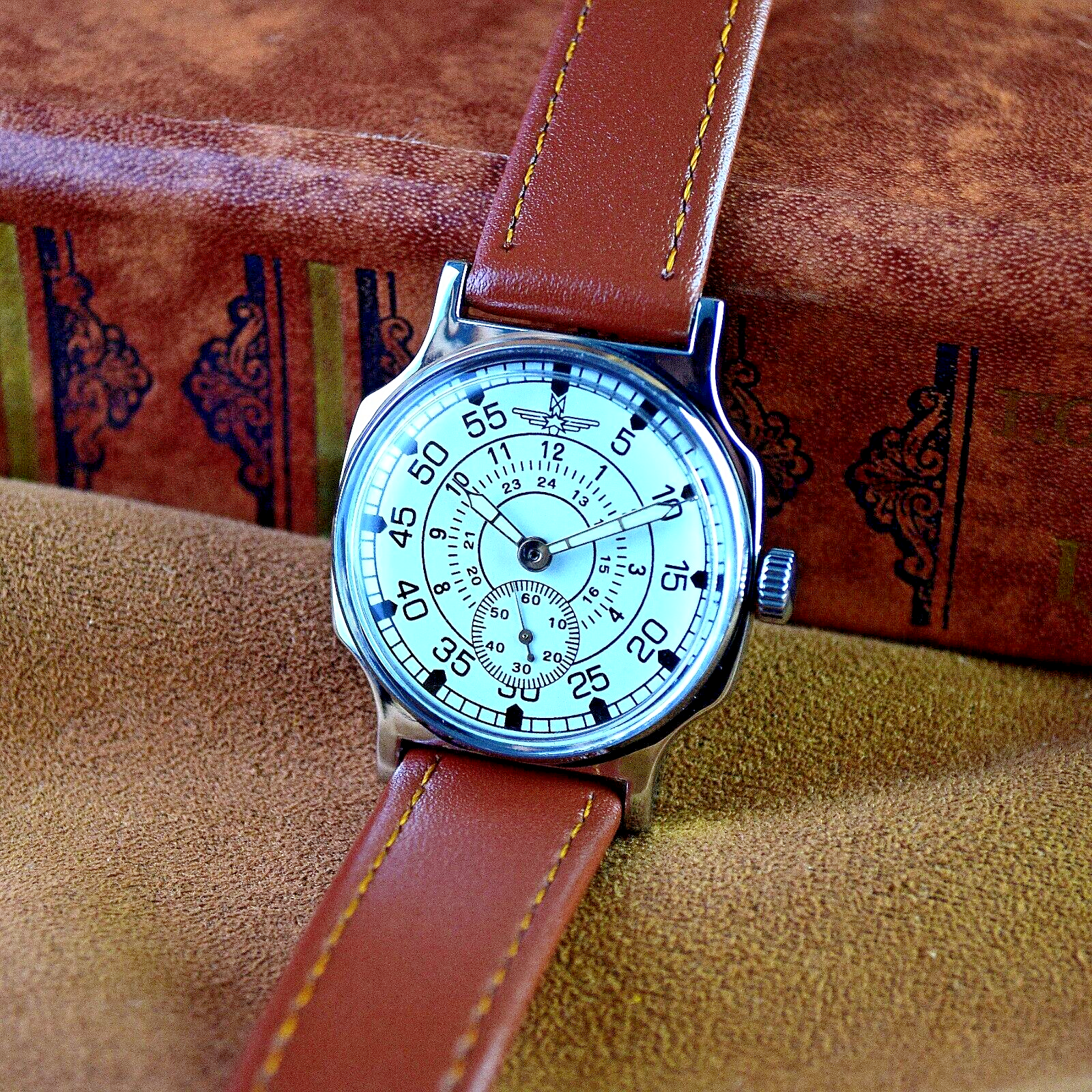 Soviet Vintage WristWatch Pobeda Aviator Vintage Mechanical Watch Pilot USSR ERA