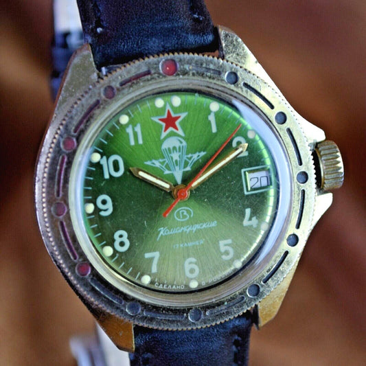 Soviet Watch Vostok Komandirskie VDV Military EquipmentVintage Mens Watch Soviet