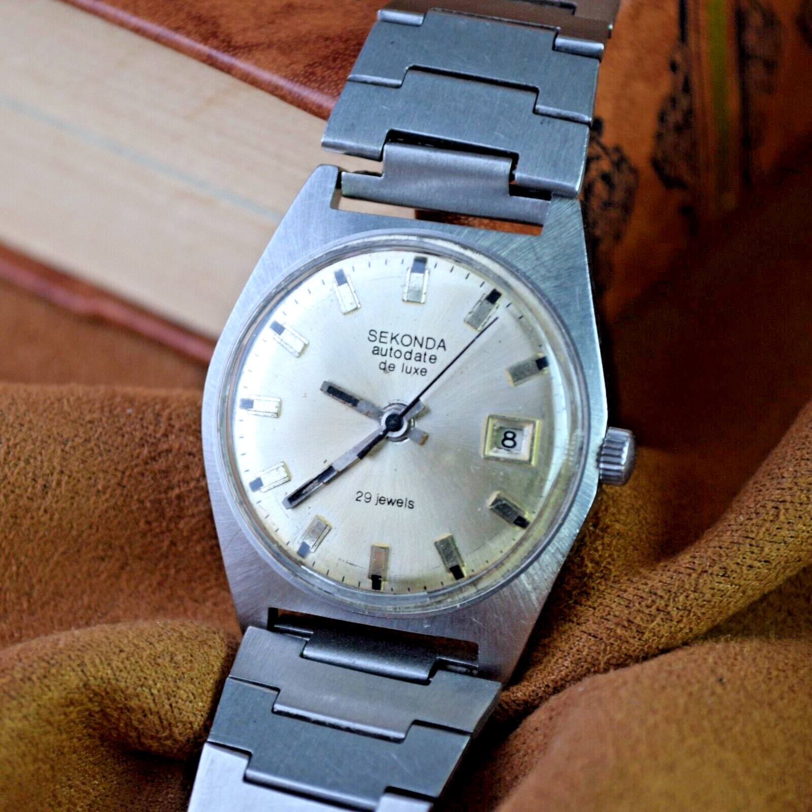 Soviet Automatic Watch Sekonda Poljot 23 Jewels 2627H USSR Vintage Mens Watch