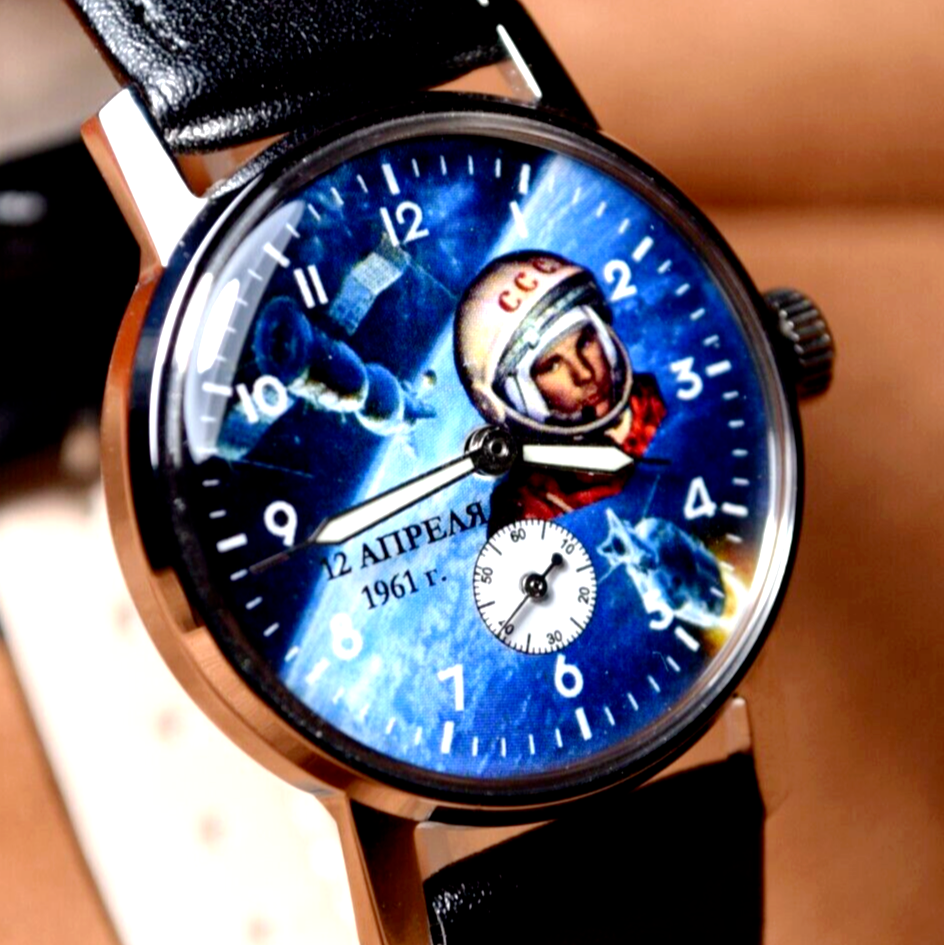 Soviet WristWatch Pobeda Space Program Yuri Gagarin Soviet Vintage Watch USSR