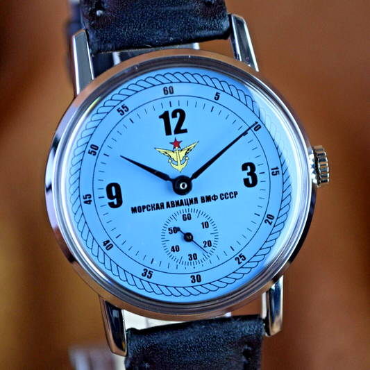 Soviet Watch Pobeda Naval Aviation ZIM Mens Mechanical MILITARY Wristwatch USSR