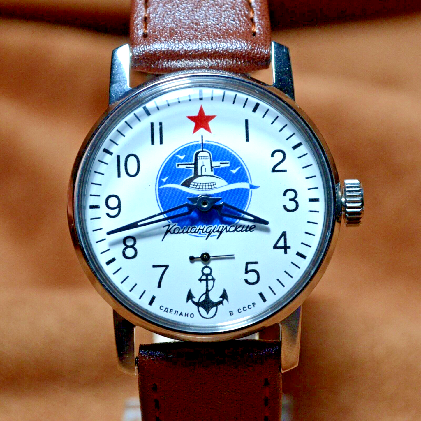 Soviet Wrist Watch Pobeda Komandirskie Soviet watch Vintage Mens Stylish Watch
