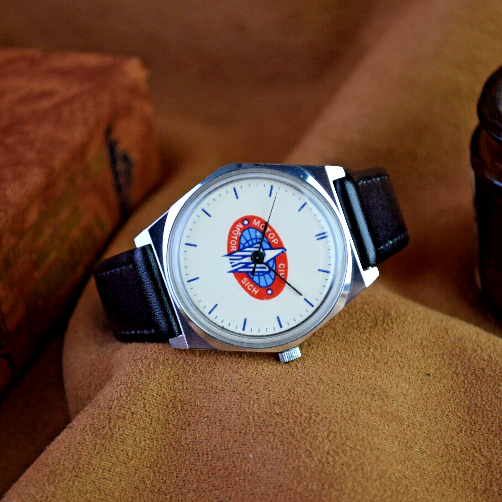 Vintage Watch Motor Sich Ukraine Vintage Slim Watch Soviet Mens Watch Quartz
