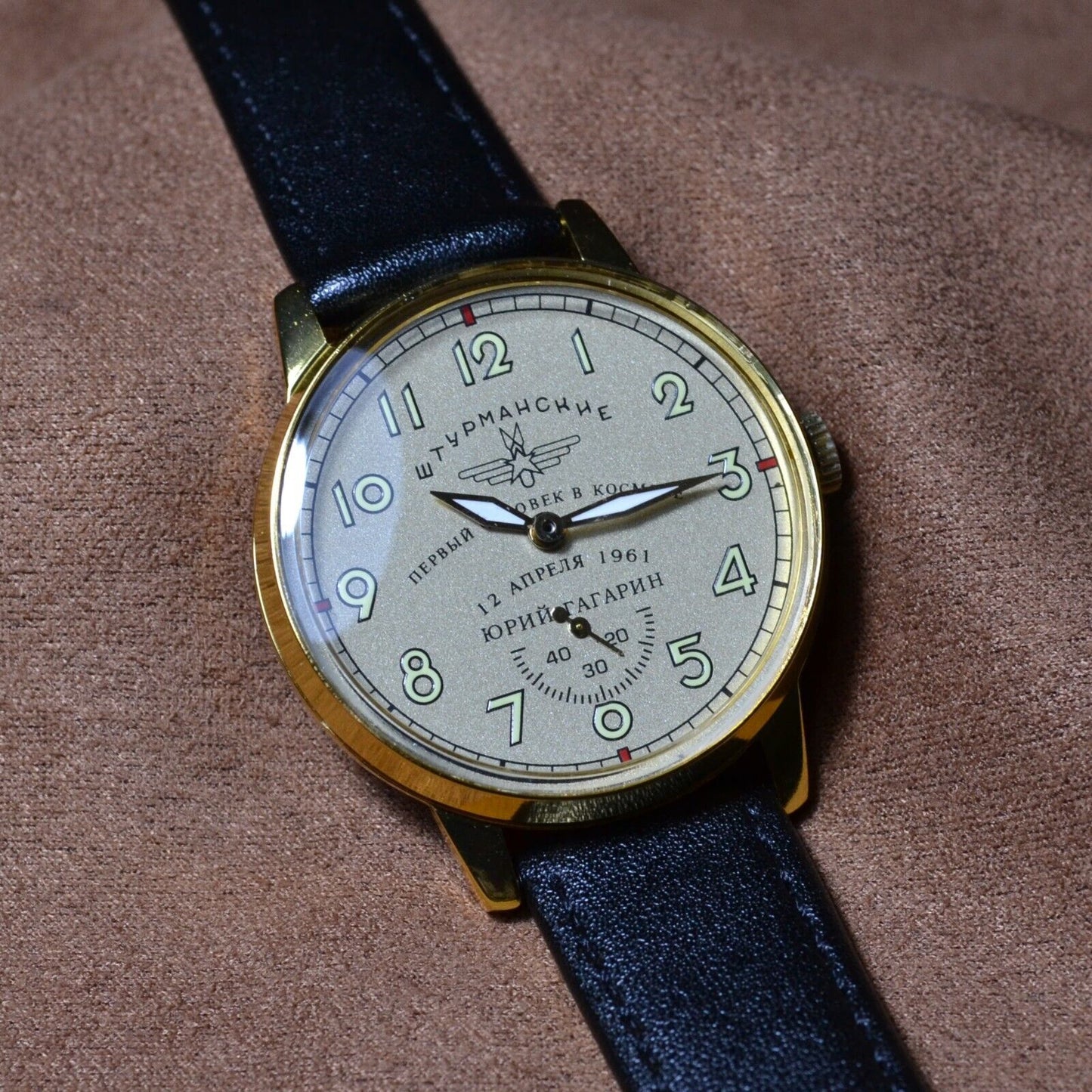 WristWatch Sturmanskie Vintage Pobeda Soviet Mechanical Watch Yuri Gagarin USSR