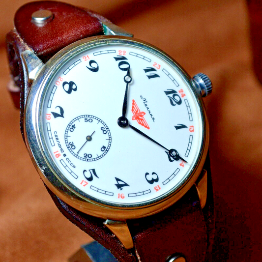 Soviet Watch Marriage Original Classic Vintage Mens Watch White Dial