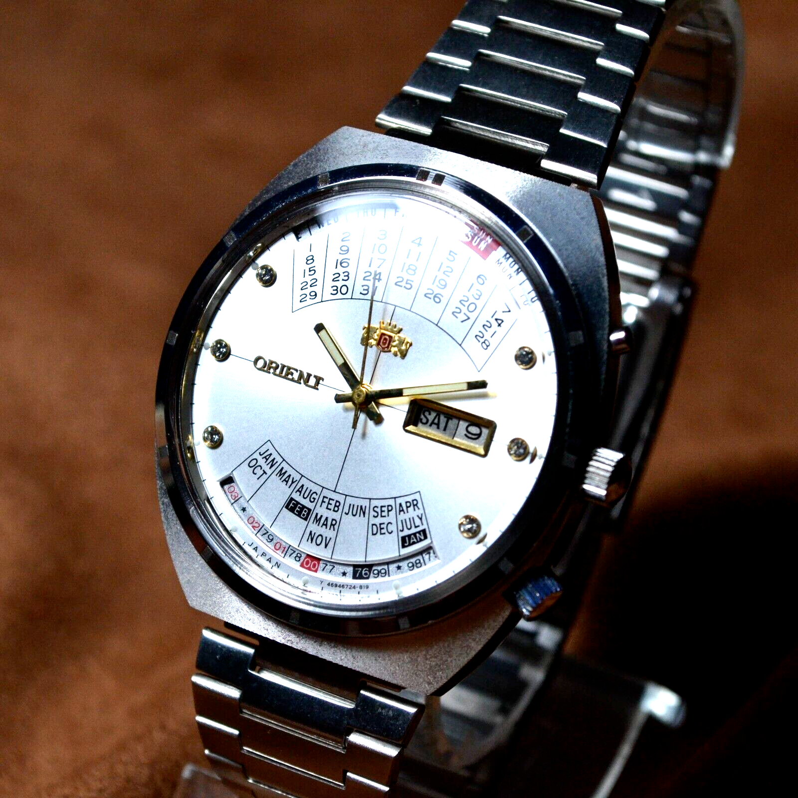 Japan Wristwatch Orient College Perpetual Multi Year Calendar Automatic Mens