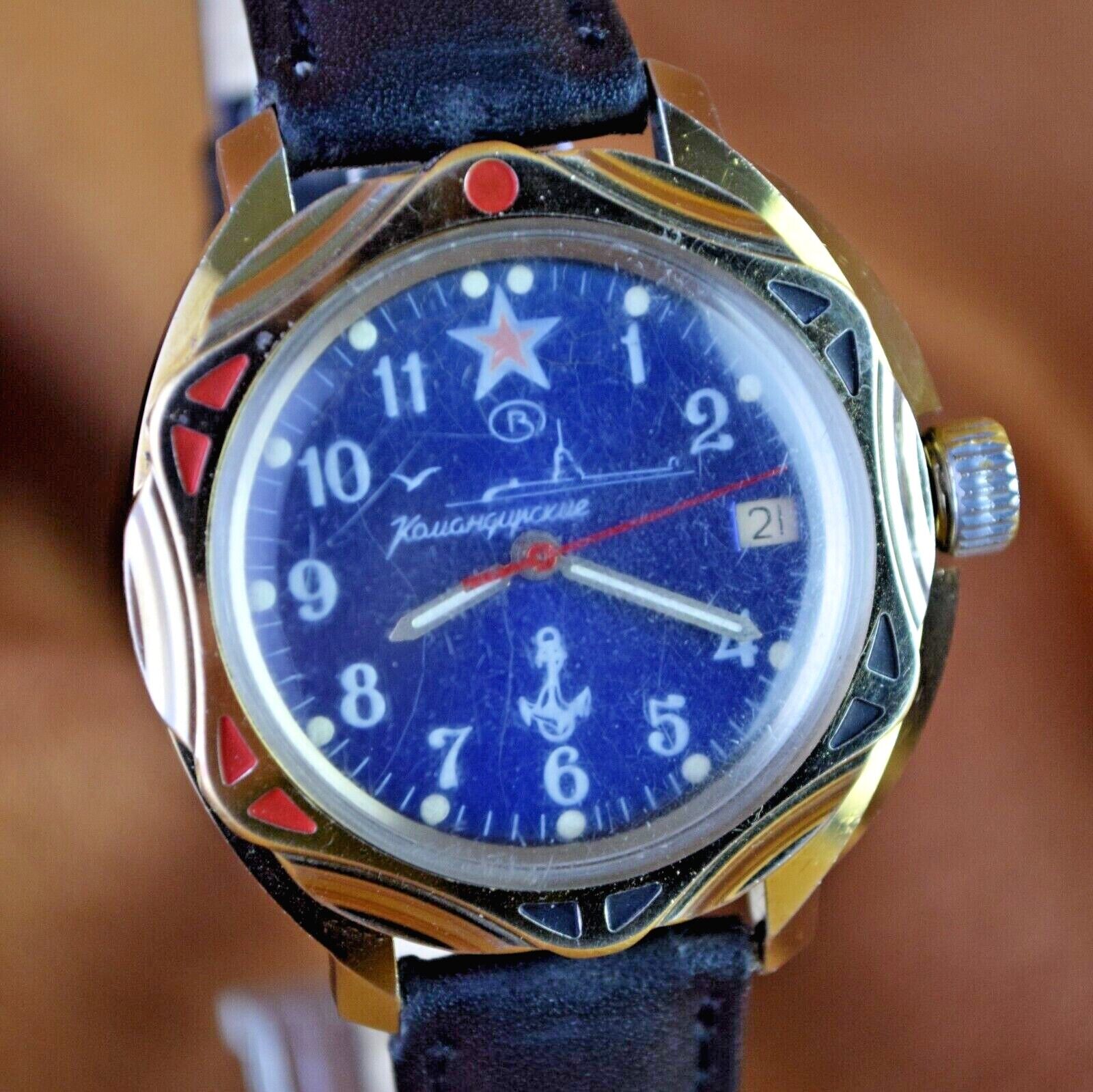 Soviet Watch Vostok Komandirskie Military EquipmentVintage Mens Watch Soviet