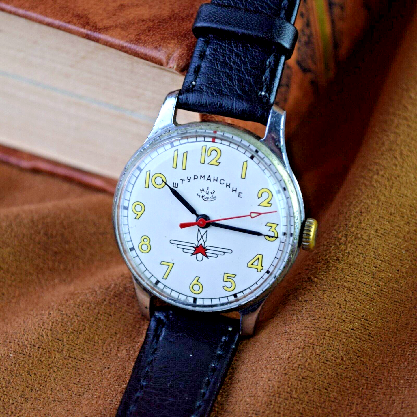 WristWatch Sturmanskie Vintage Pobeda Soviet Mechanical Watch Yuri Gagarin USSR